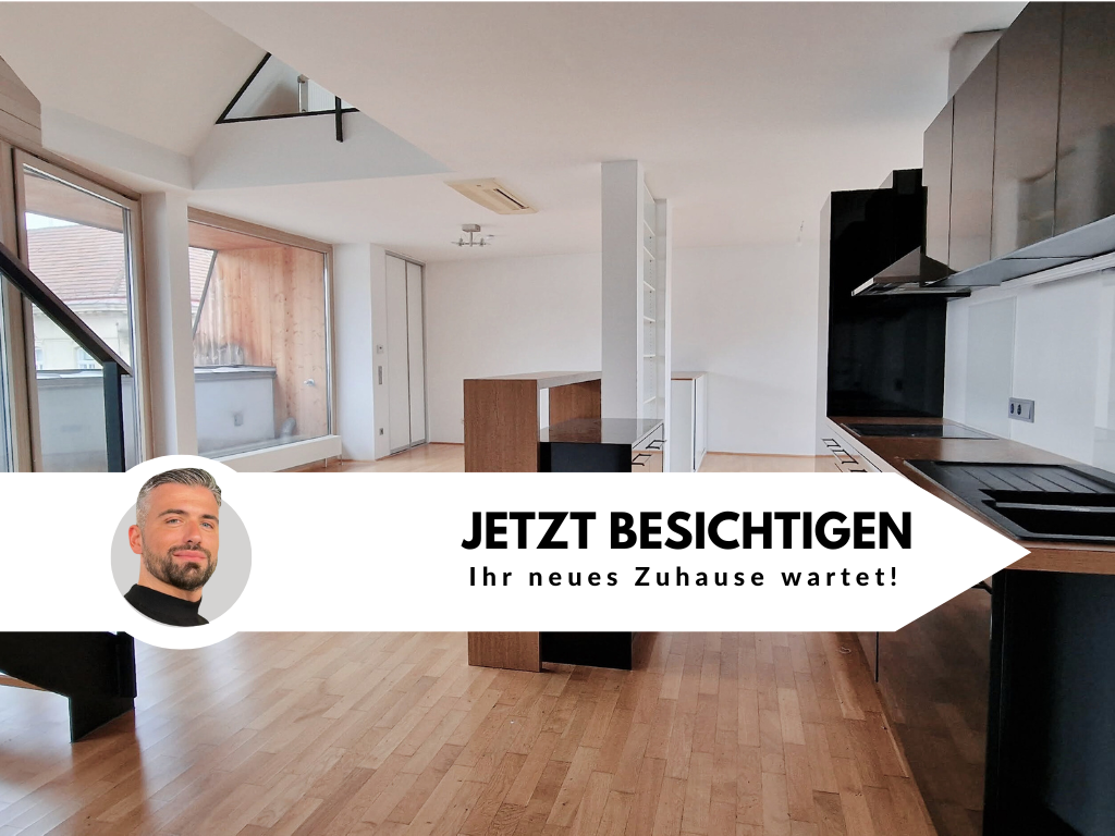 3 Zi -DG-Wohnung mit Klimaanlage, Dachterrasse, in 1070 Neubau zu mieten