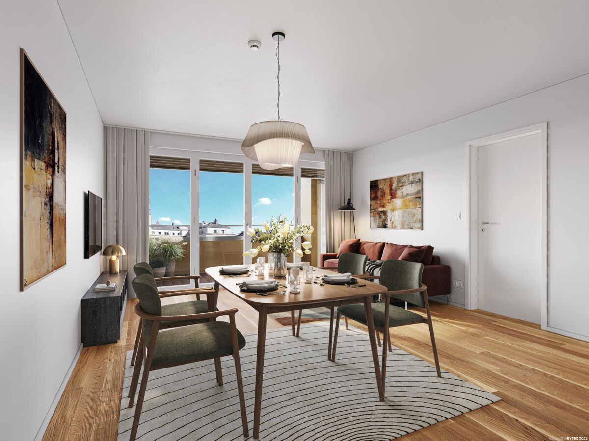 Big 3 room apartment directly at the main train station: Commission-free + Completion in October