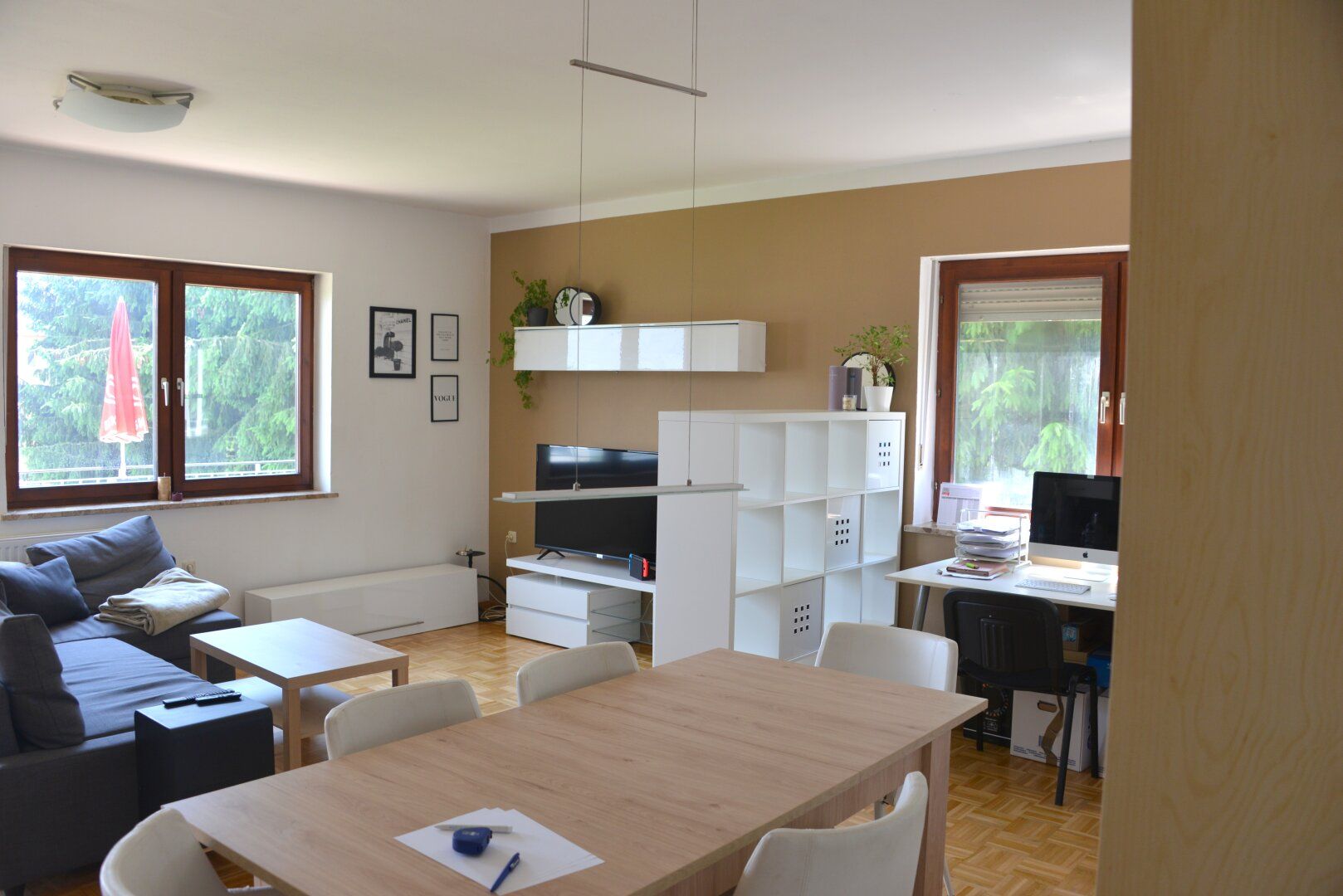 Puntigam, Wohnung mit 2 einzeln begehbaren Zimmer, 60,20 m², Balkon, Gartenbenützung, ruhige Lage, Puntigam
