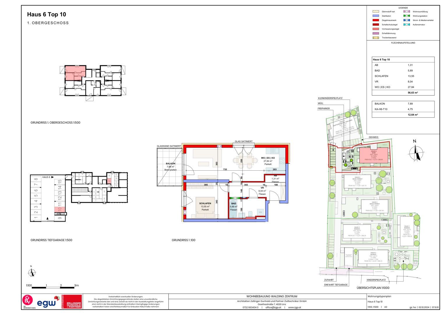 ERSTBEZUG - Modernes Wohnen im Neubau Walding - perfekte 2-Zimmer-Wohnungen für Singles und kleine Familien - View 3