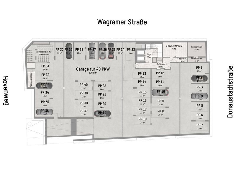 1220, Wagramer Straße, Beim Donau Zentrum, U1 und Alte Donau, 5-Zimmer-Eigentumswohnung - Altro