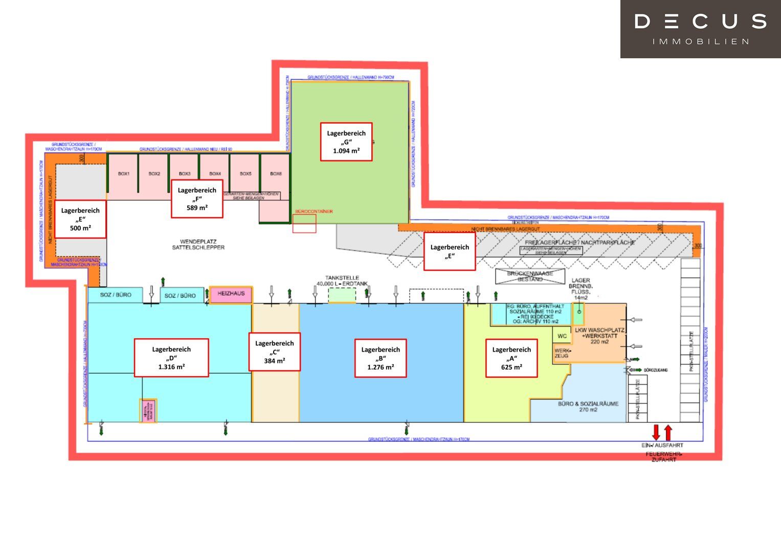 Lagerhallen von 1.100 m² bis 2.370 m² | Nähe Wagramer Straße | TOP ERREICHBARKEIT | - Ansicht 4