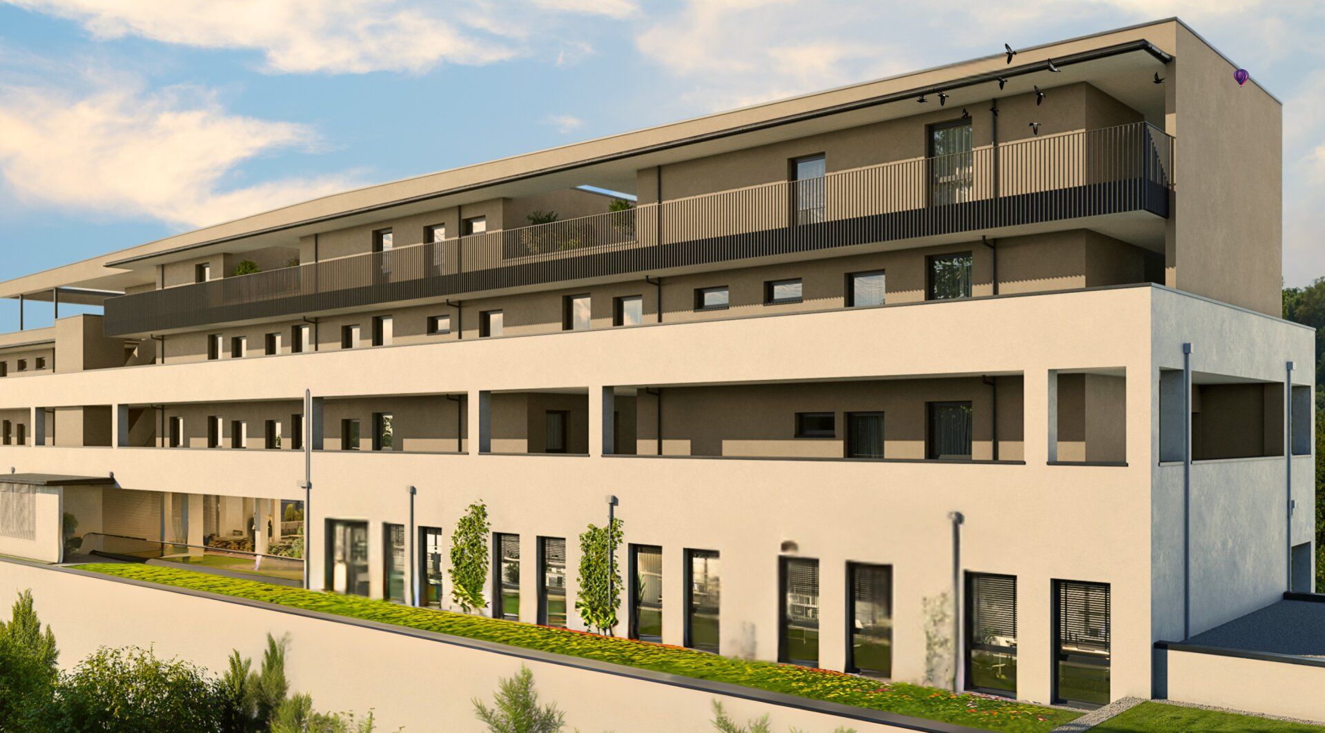 Komfortables Wohnen mit großer Terrasse