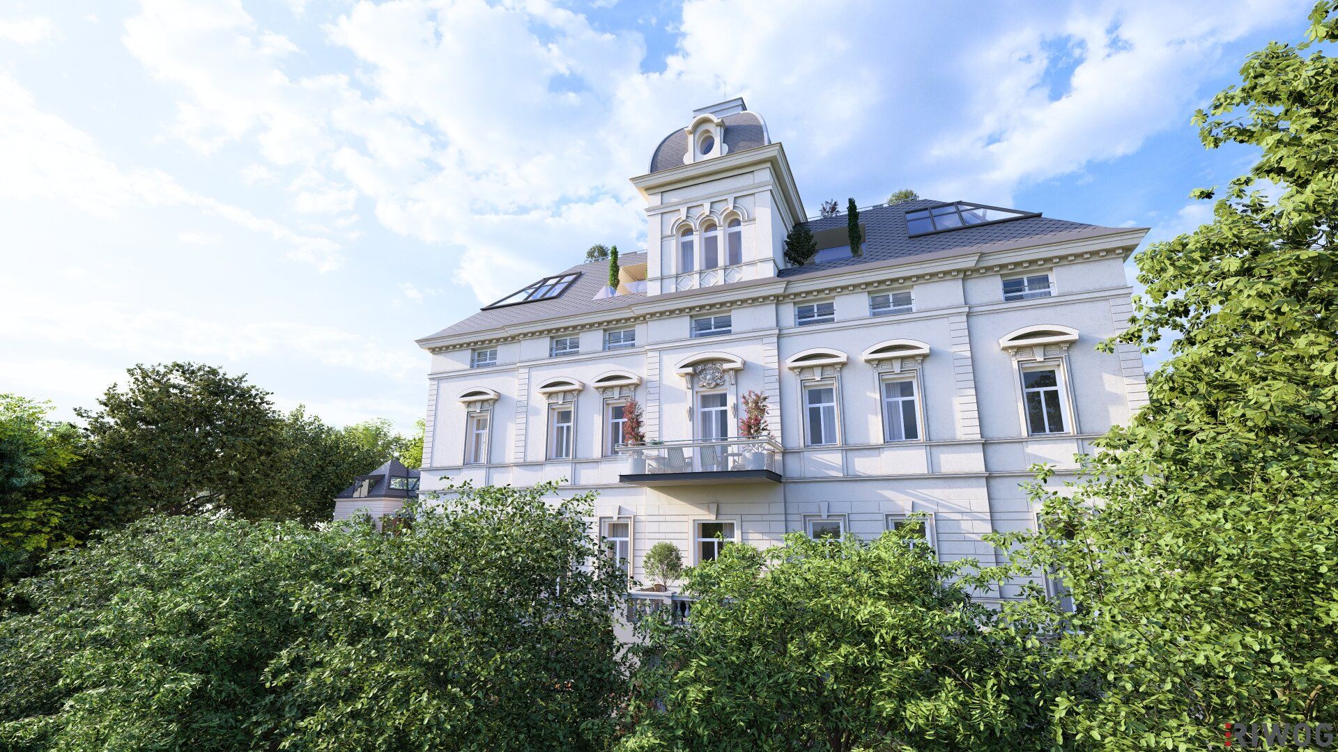 WIENTALBLICK | Lichtdurchflutete Wohnung in der historischen Villa Seutter mit 4,4m Raumhöhe & Blick auf denkmalgeschützte Linde | sanierungsbedürftig | + Garten optional