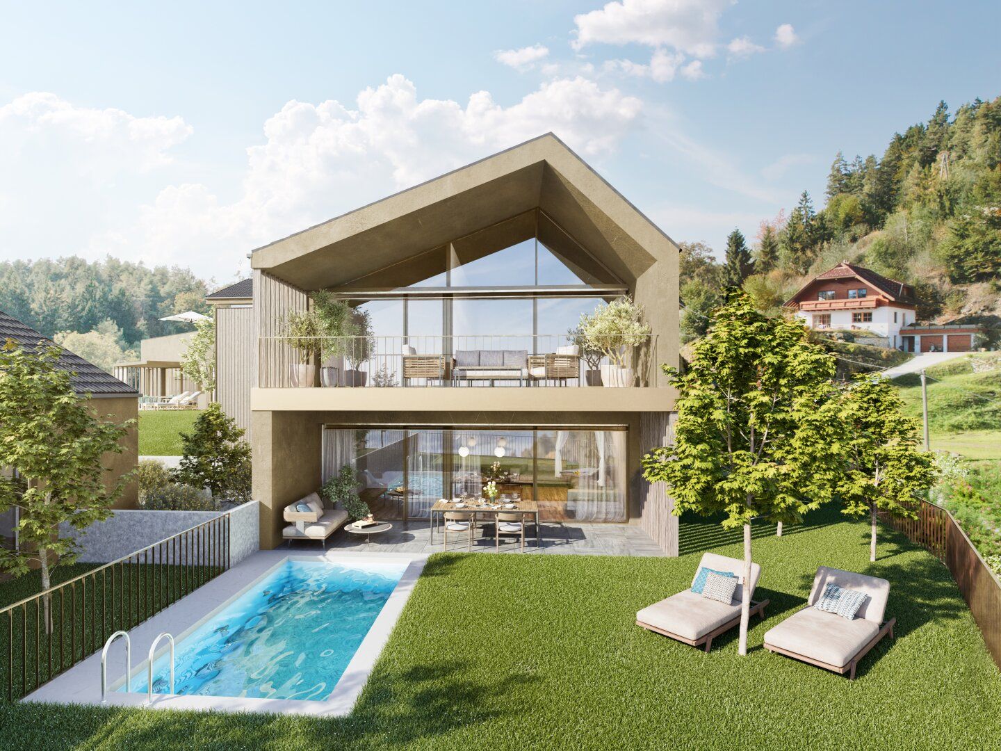 Exklusives Haus mit Garten, Pooloption & Seeblick - Ihr Rückzugsort über dem Wörthersee