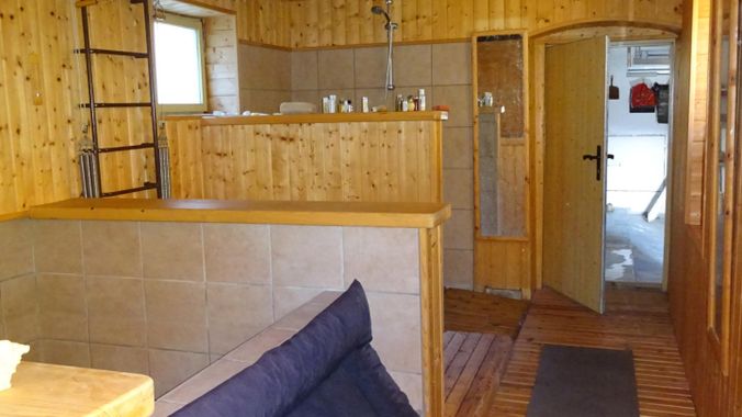 Saunabereich im Nebengebäude