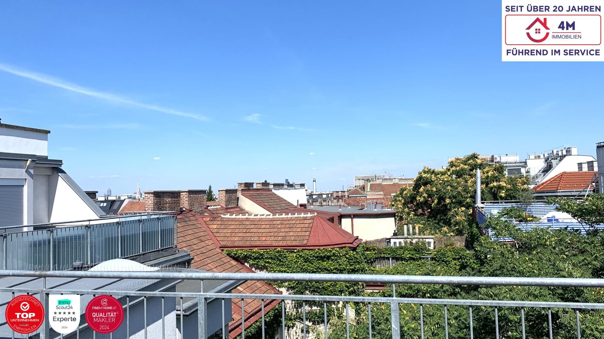 ⛱   Blick auf Stephansdom: Ruheoase über den Dächern des 5. Bezirks   ⛱