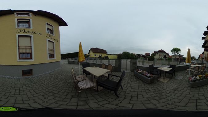 Eingangsbereich vor der Pension
