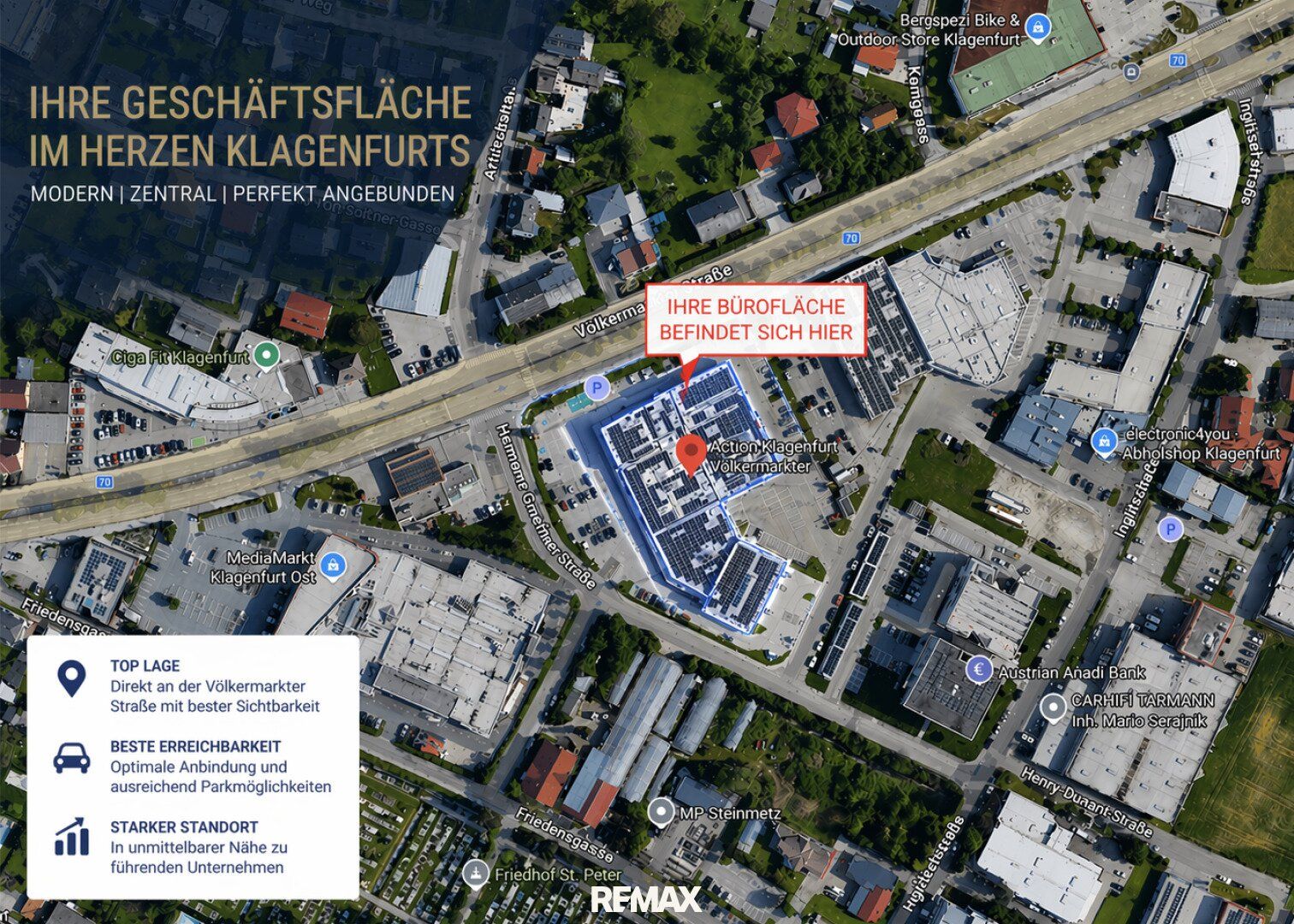 Klagenfurt Bestlage: Büro mit Lager - schnell in der City & auf der Autobahn!