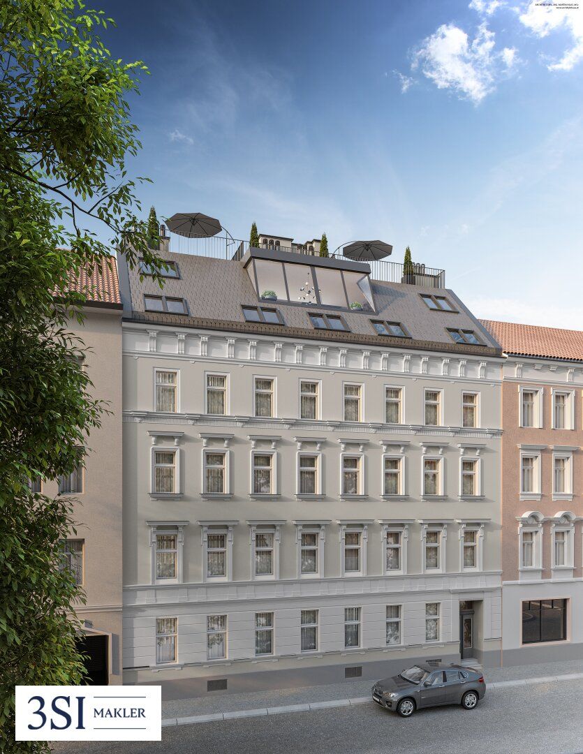 Baubewilligter Rohdachboden in gepflegtem Mittelzinshaus nahe U3-Hütteldorfer Straße