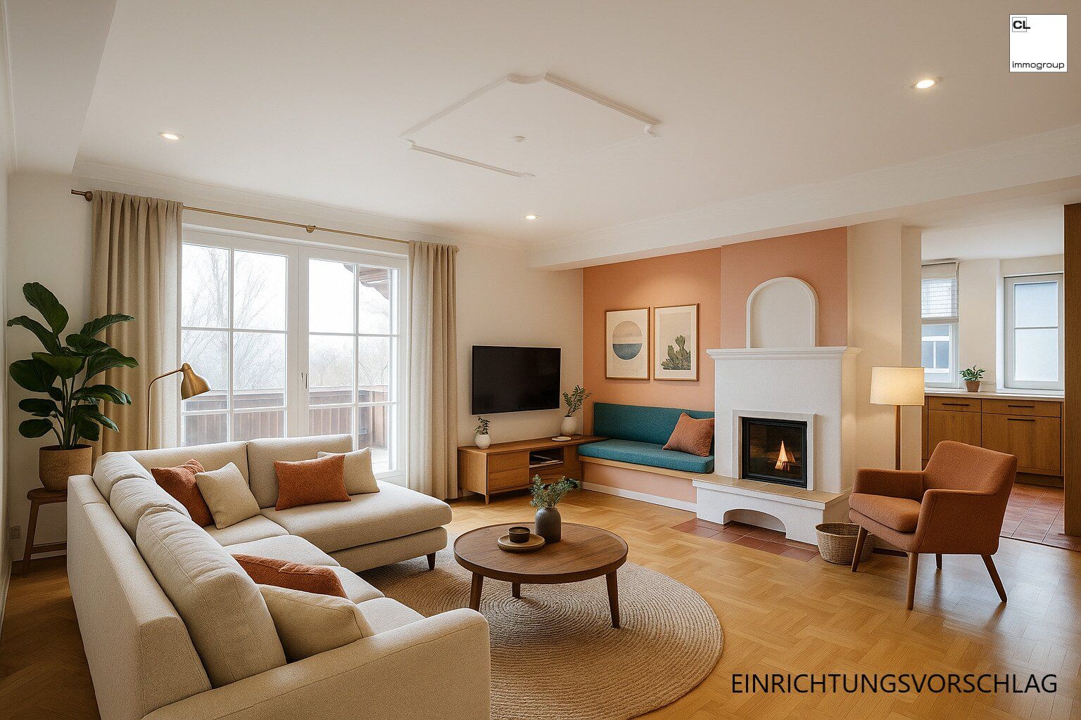 Wohnen mit Mondseeblick: Elegante 3-Zimmer-Wohnung mit großzügiger Terrasse und Eigengarten