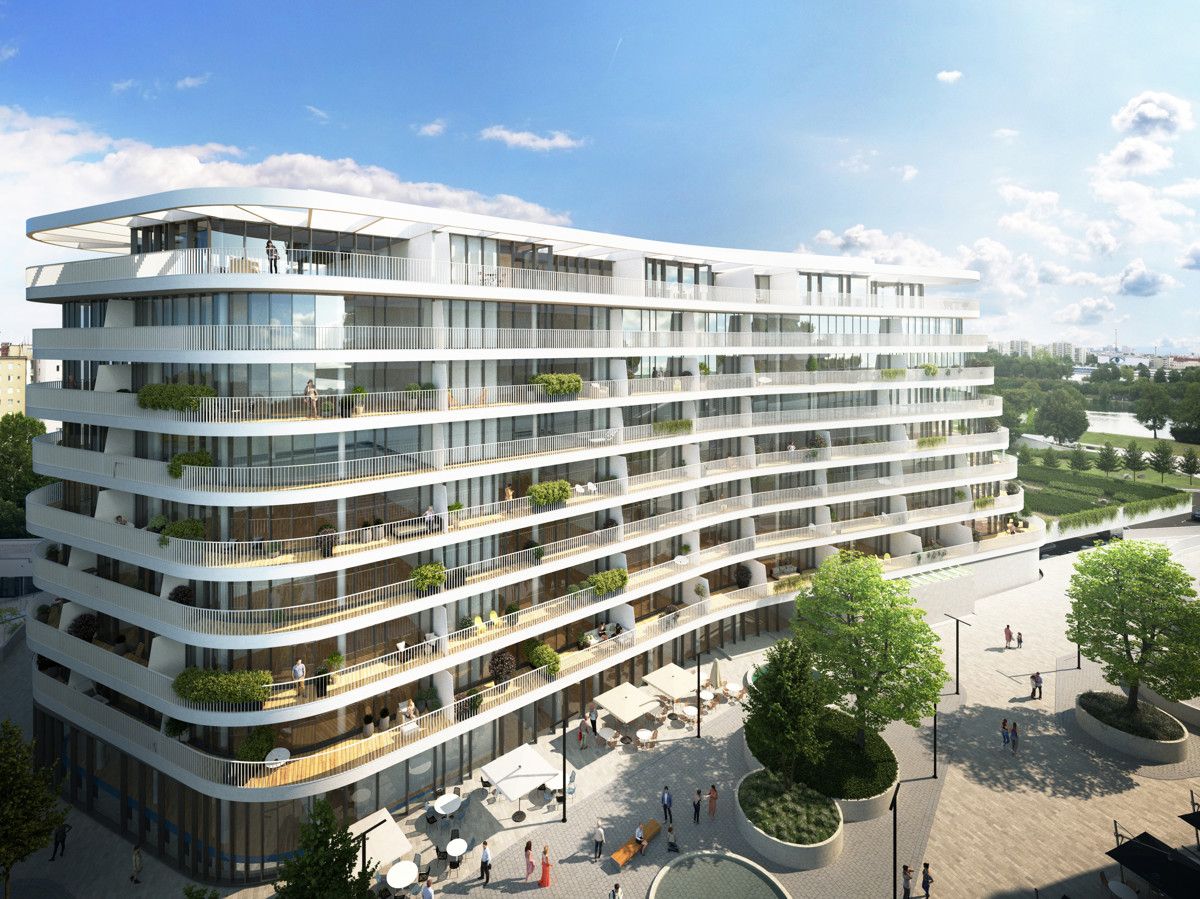 Neu und luxuriös. Stylishes DG-Apartment direkt am Wasser - Riesen-Terrasse für Genießer!