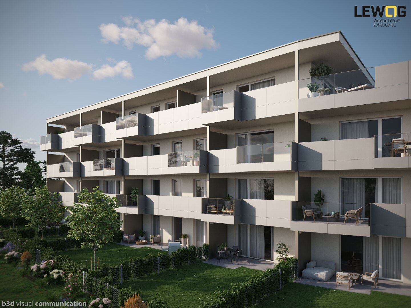 Doppl. Waldstraße | Top B07 3-Zimmerwohnung mit Balkon und 2 TG-Parkplätzen