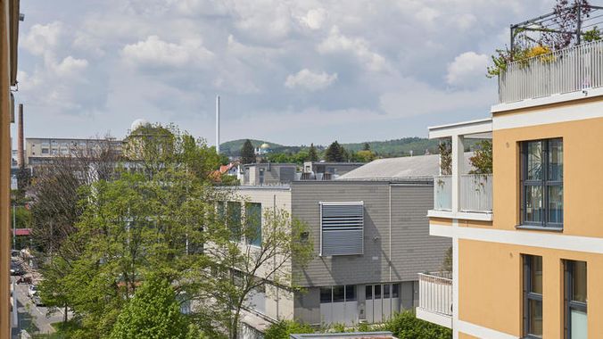 Der Ausblick von der Terrasse