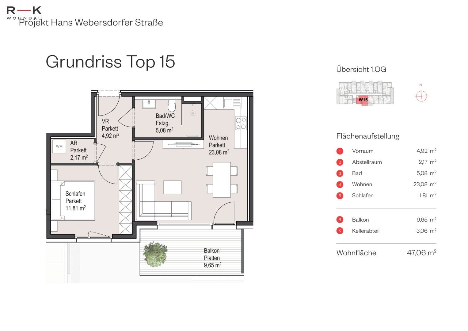 Wohnung – Salzburg, Salzburg-Süd - Ansicht 4