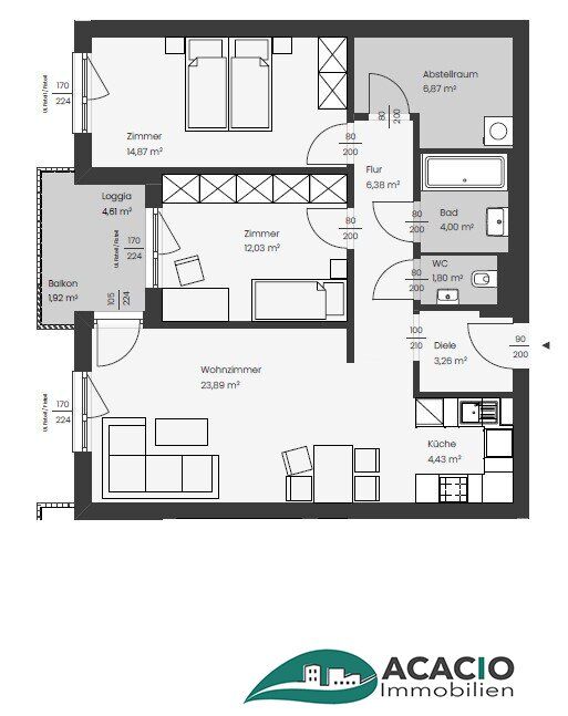 ***BIS JAHRESENDE FERTIGGESTELLT: wunderschöne 3-Zimmer-Wohnung mit Loggia - KLIMAAKTIV Gold ausgezeichneter Neubau - keine Provision für den Käufer - Nähe St. Pölten / Wohnpark Ober-Grafendorf - ökologisch, hochmodern, ausgezeichnet ***