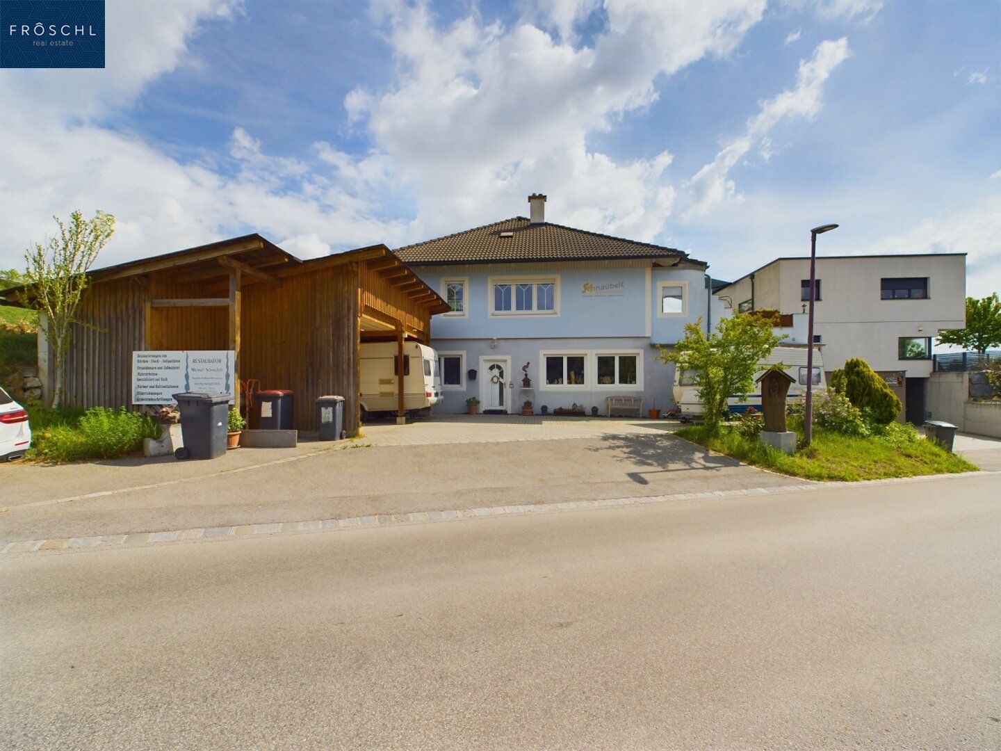 WACHAU Nähe Stift Göttweig - Eggendorf bei Paudorf - Einfamilienhaus mit Garten, Terrasse und Gewerbeflächen