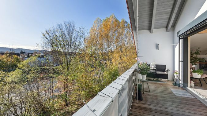 Aussicht vom Balkon