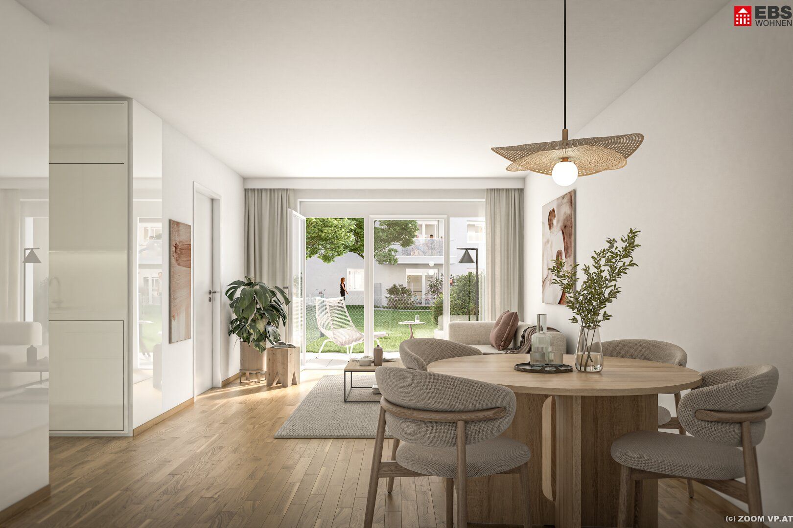 Moderne 2-Zimmer-Wohnung mit kleinem Eigengarten - Erstbezug in zentraler Lage!
