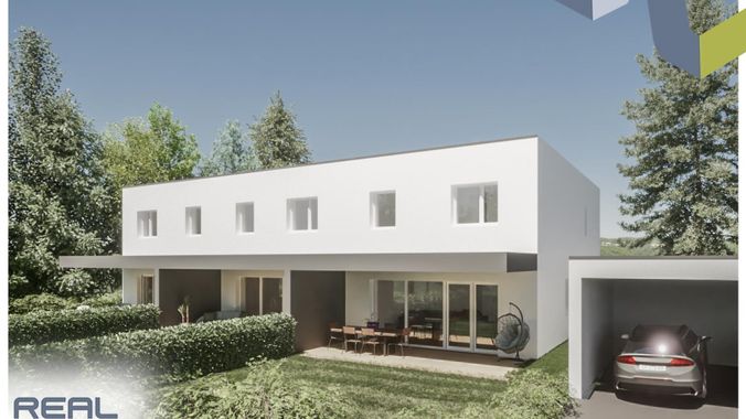 Visualisierung Garten und Carport