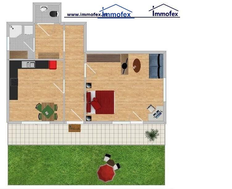 Nette Gartenwohnung in ruhiger Lage