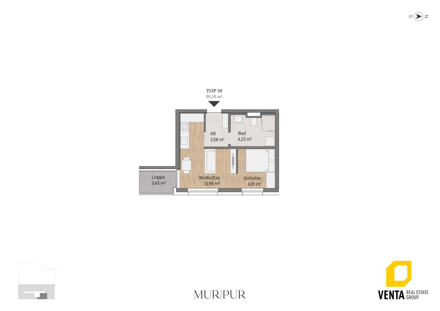Wohnung – Graz, Murvorstadt, Gries - Ansicht 3