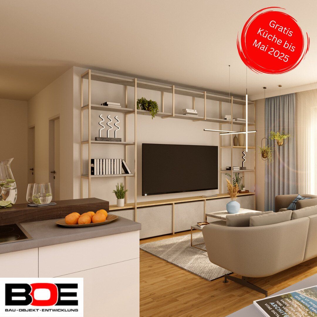 Dachgeschoß - 2-Zimmer mit großem Balkon - Wohnungen ab 6300 EUR / m² !