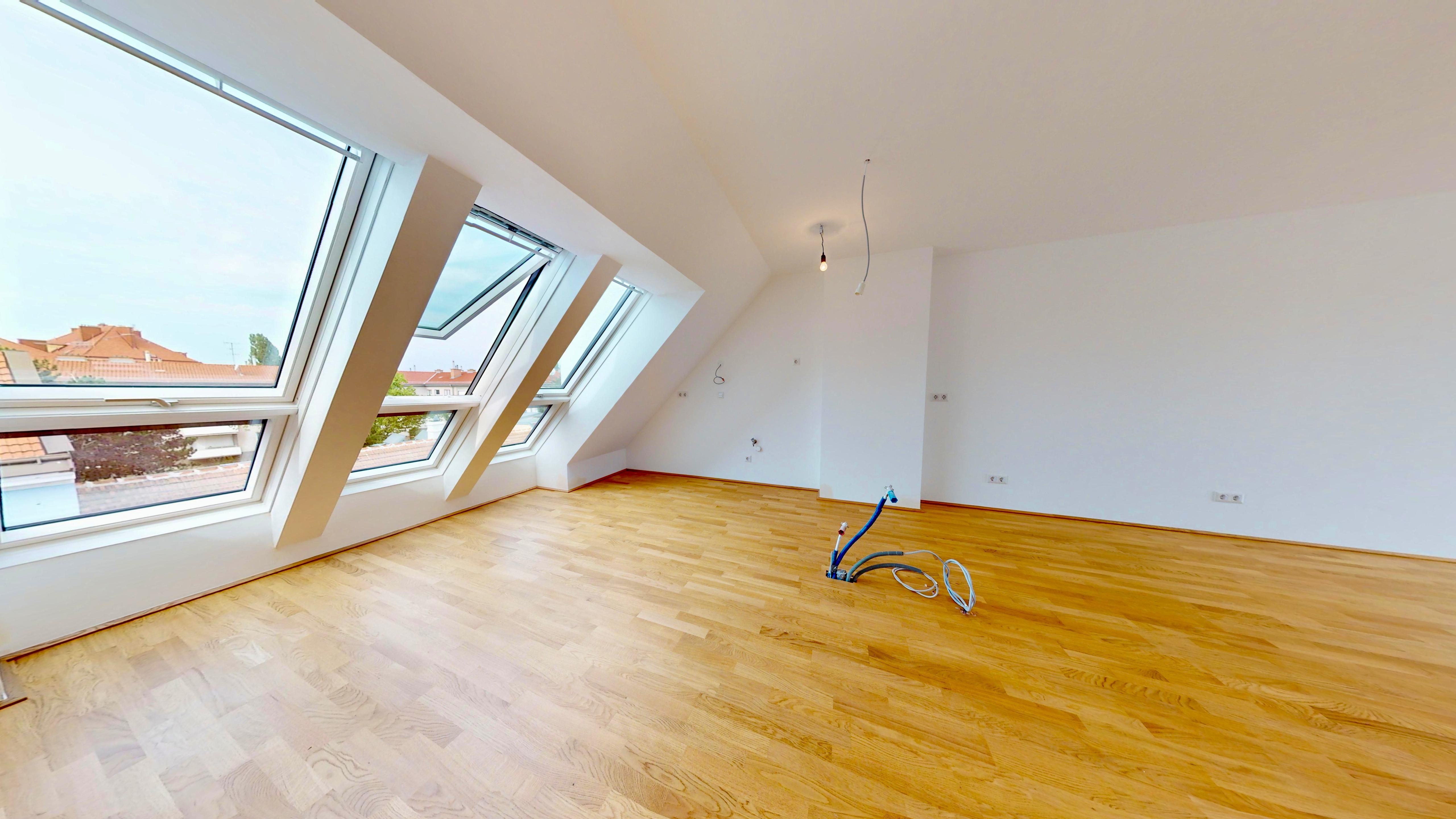 Erstbezug! Moderne 3-Zimmer-Dachgeschoßwohnung mit Terrasse, Klimaanlage & Fernblick in 1230 Wien