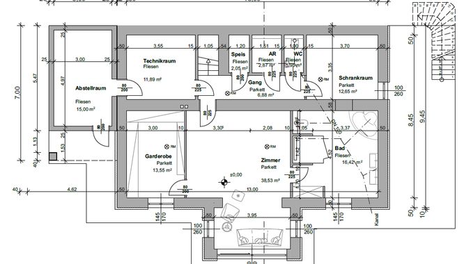 Plan_SOUTERRAIN_Auszug Ausführungsplan_Hinterbrühl_März 2019