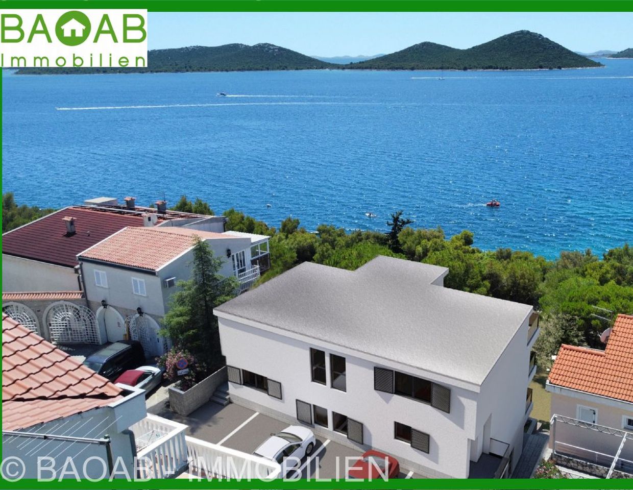 NEUBAUPROJEKT | APARTMENTS AB 43M² | PANORAMABLICK | PAKOSTANE | KROATIEN | TERASSE