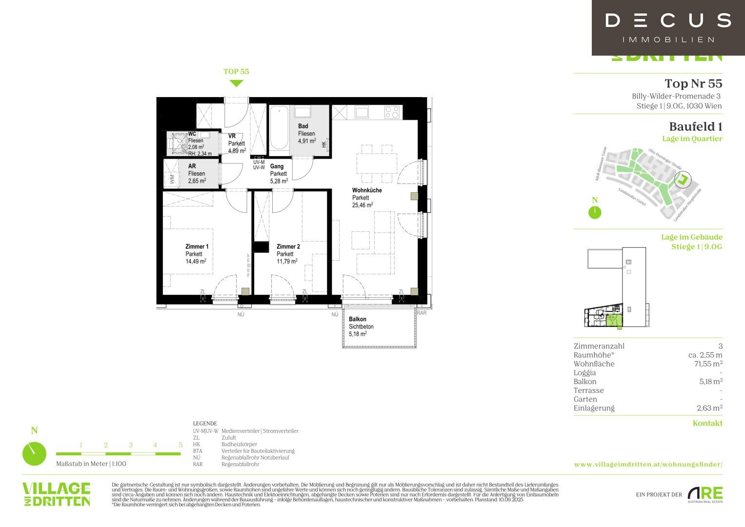 Wohnung – Wien, Karrée St. Marx, Katastralgemeinde Landstraße - Ansicht 5