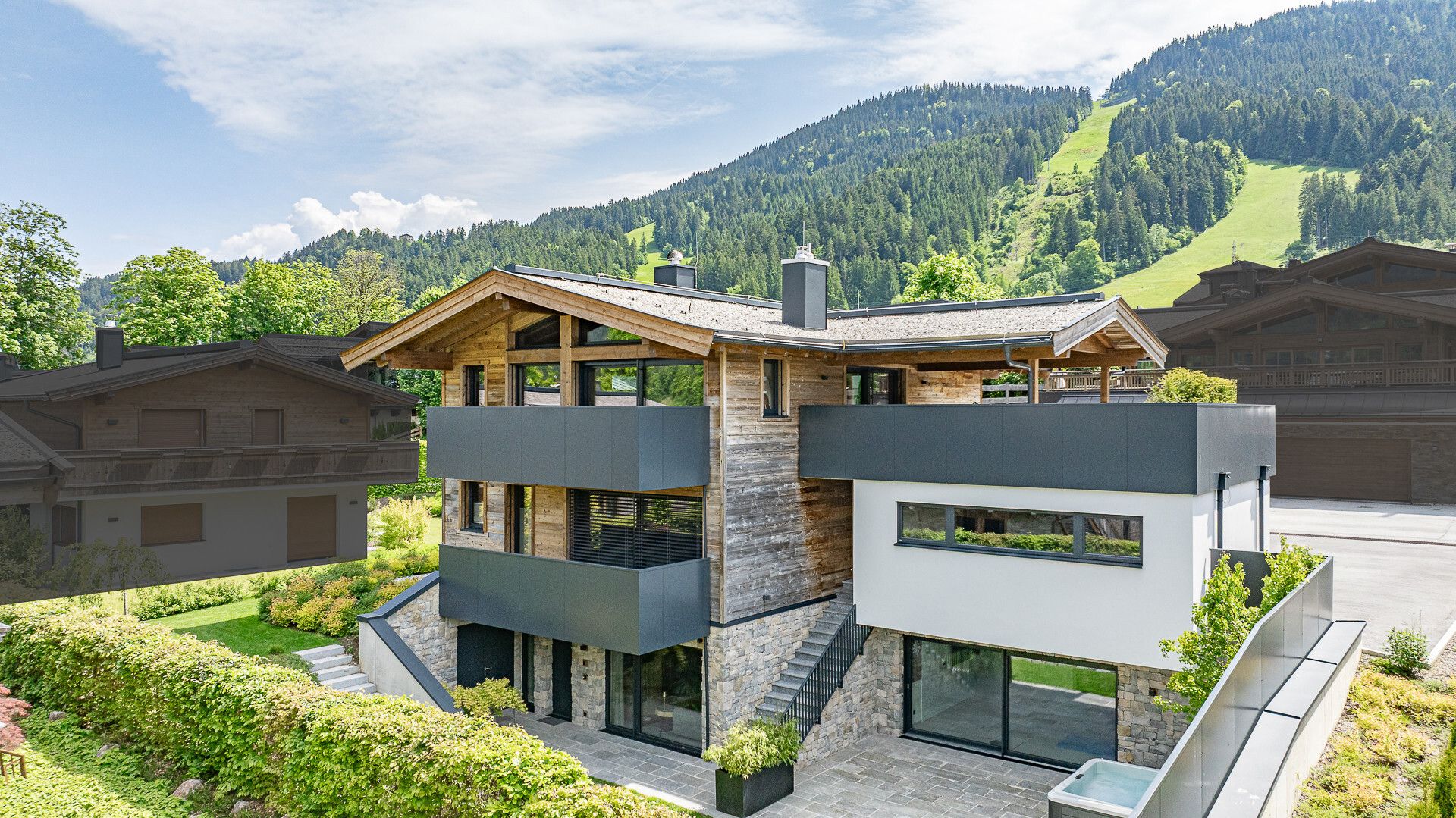 Luxusvilla mit Kaiserblick in Toplage nahe dem Skilift