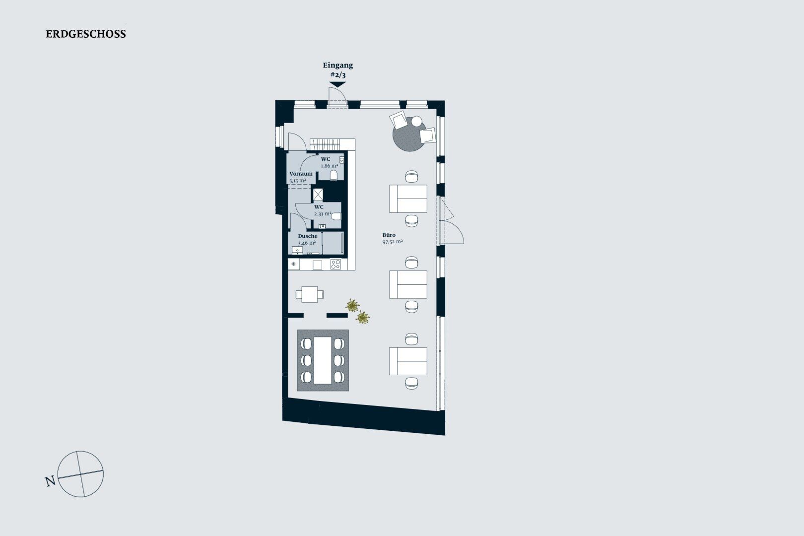 Inspirierendes Arbeiten auf 110 m² - flexibel und modern zur Miete - Ansicht 2