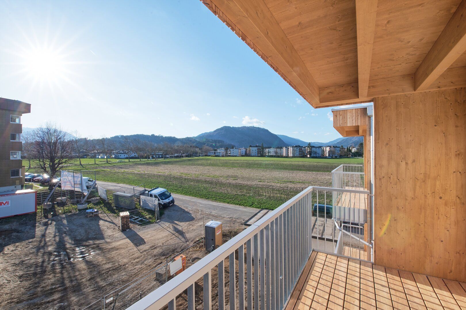 2-Zimmer-Neubauwohnung mit Balkon und Loggia, barrierefrei, nachhaltige Architektur, Landskron