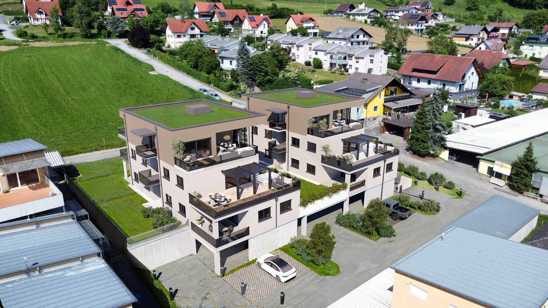 Moderne Neubauwohnung in Gamlitz: Erstbezug mit 2 Terrassen und Garage | Hohe Rendite und Lebensqualität vereint | 6- 8,5%