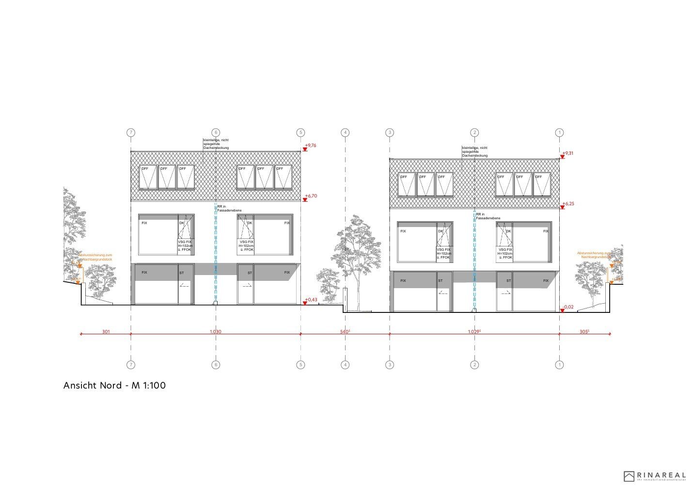 BAUBEWILLIGTER BAUGRUND | 2 Exklusive Doppelhäuser - 4 Einheiten | WNF ges. 655 m² | Hainbachgasse - Mehr