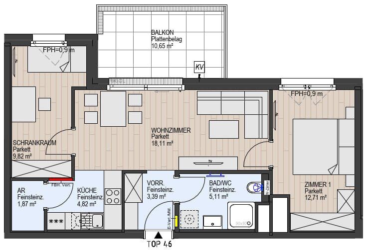 Wohnung – Wien, Mühlschüttel, Donaufeld - Ansicht 3