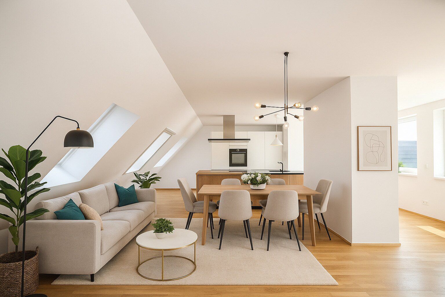 Exklusives Dachgeschoss-Maisonette mit großzügiger Terrasse