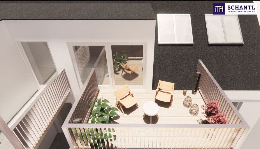 Genießen Sie den Weitblick über die Dächer Wiens - 3-Zimmer-Dachgeschosswohnung mit sonnigem Balkon - nahe Hauptbahnhof