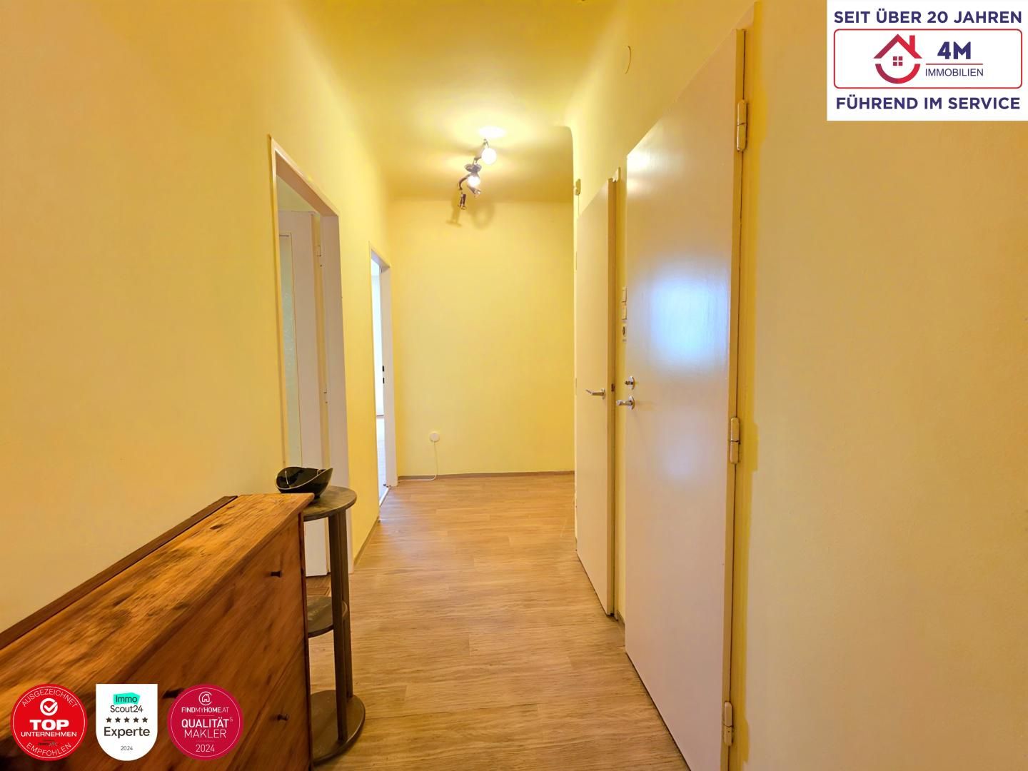 Ruhige Stadtwohnung nahe Bahnhof Floridsdorf - 2 Zimmer mit Innenhofausblick