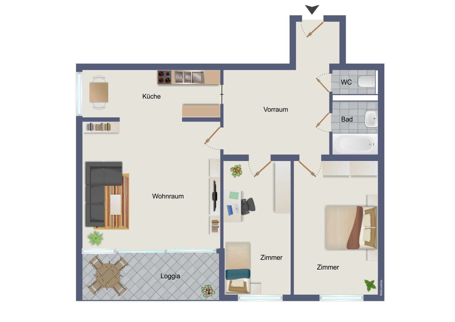 Moderne 3-Zimmer-Wohnung mit Loggia in Wels - Ihr neues Zuhause für 198.000 €!