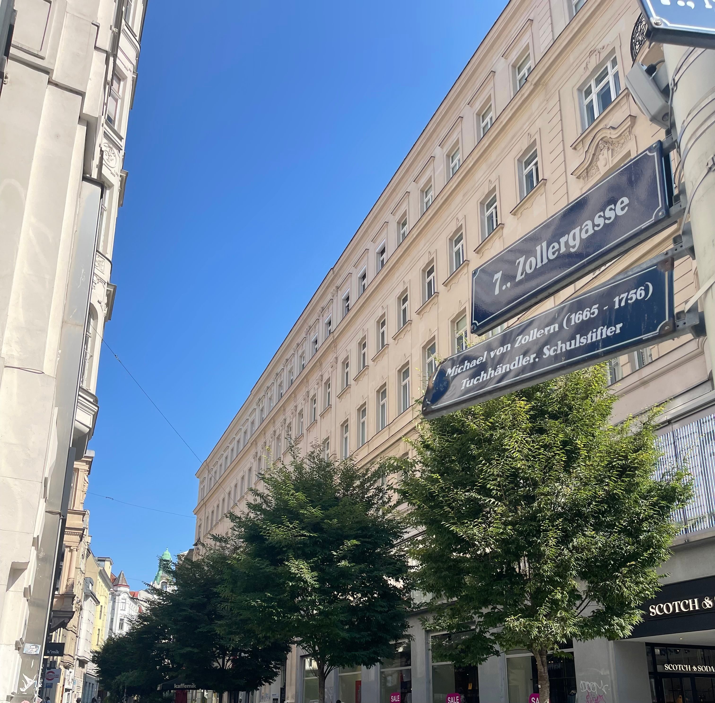 Urbanes Wohnen in der Zollergasse - ruhige 3-Zimmer-Wohnung mit 2 Balkonen, provisionsfrei