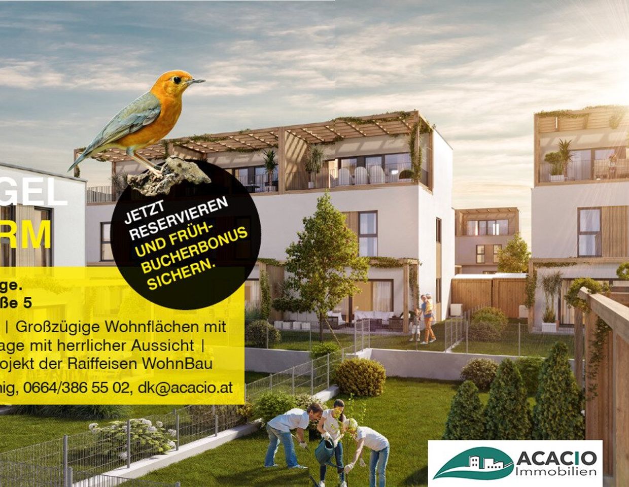 Vorverkaufsstart: jetzt noch Frühbucherbonus sichern - hochwertiges Reihenhaus inklusive Parkplatz - provisionsfreies Neubauprojekt in Krems-Gneixendorf