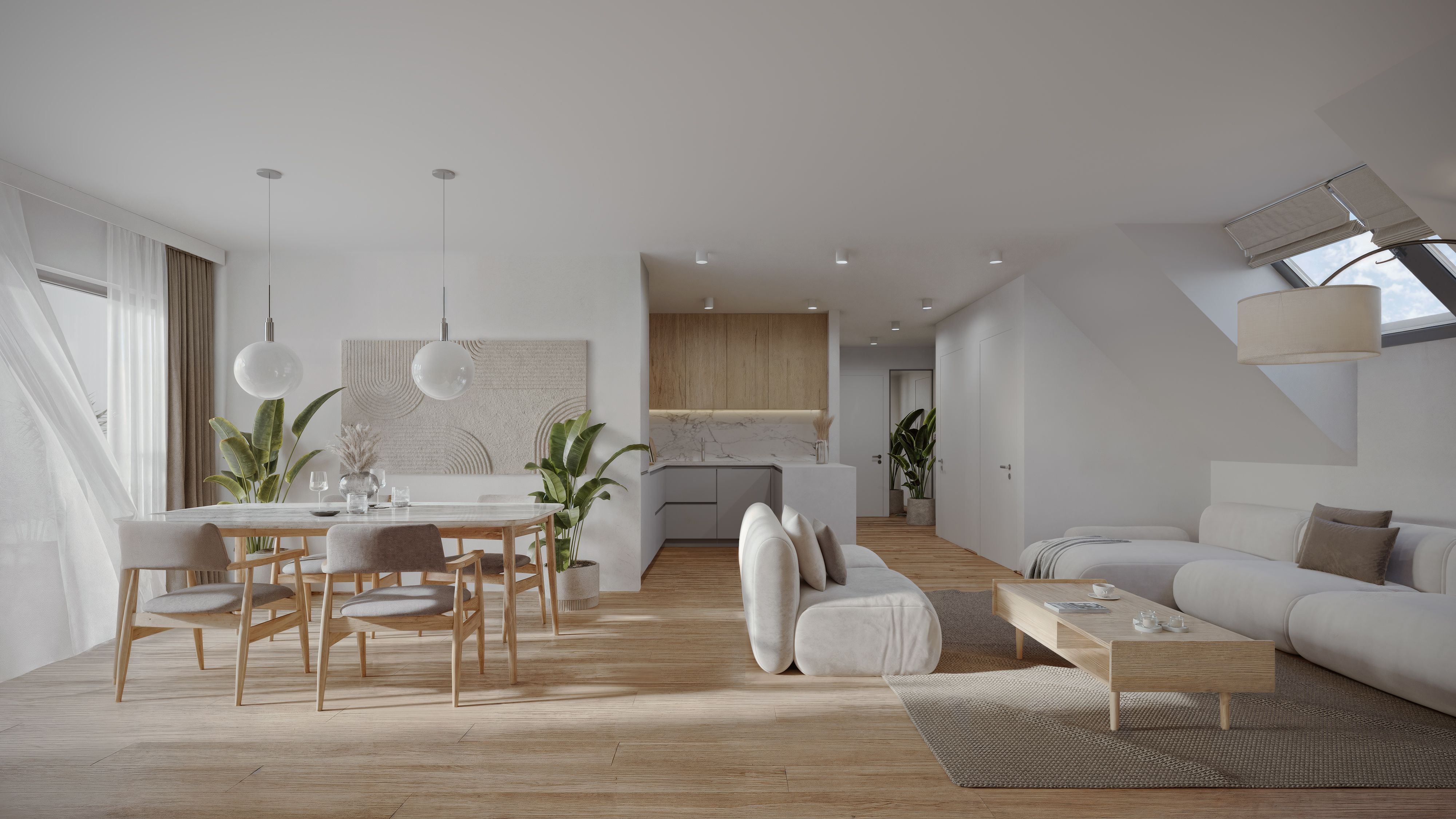 1-bed apartment, 88 m²
