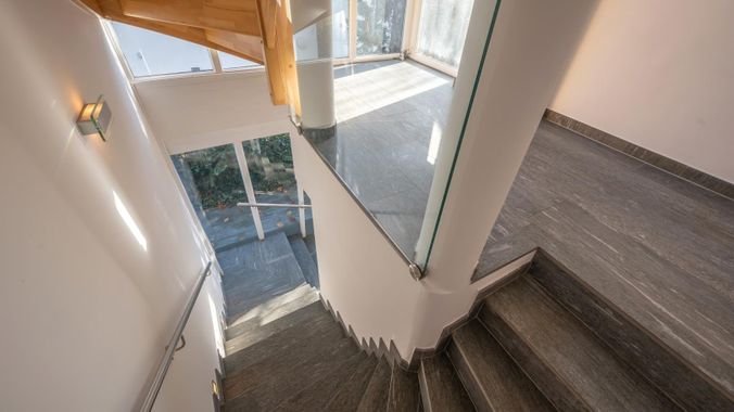Stiegenaufgang Obergeschoß Wohnebene