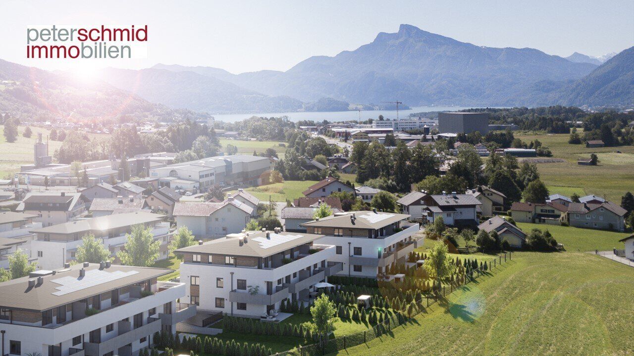 BAUSTART ERFOLGT - PROVISIONSFREI! Exklusive 3 Zimmer Erstbezug-Wohnung mit ca. 21m² Balkon, Garage und Lift zwischen Mondsee und Irrsee - BAURECHTOBJEKT