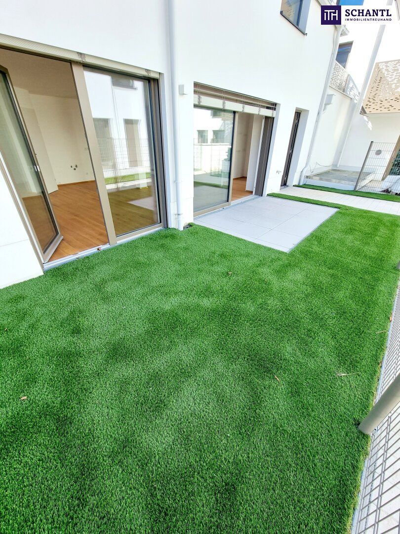 Frühlingsaktion! Einfach genial! Cooles Townhouse mit Garten! 3 Zimmer + Ideale Raumaufteilung + Erdwärme + Absolute Ruhelage + Tiefgarage! Nachhaltig und zukunftssicher investiert!
