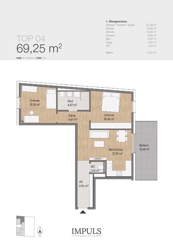 IMPULS | Ihre Anlegerwohnung mit Mietgarantie - Beziehbar ab sofort!
