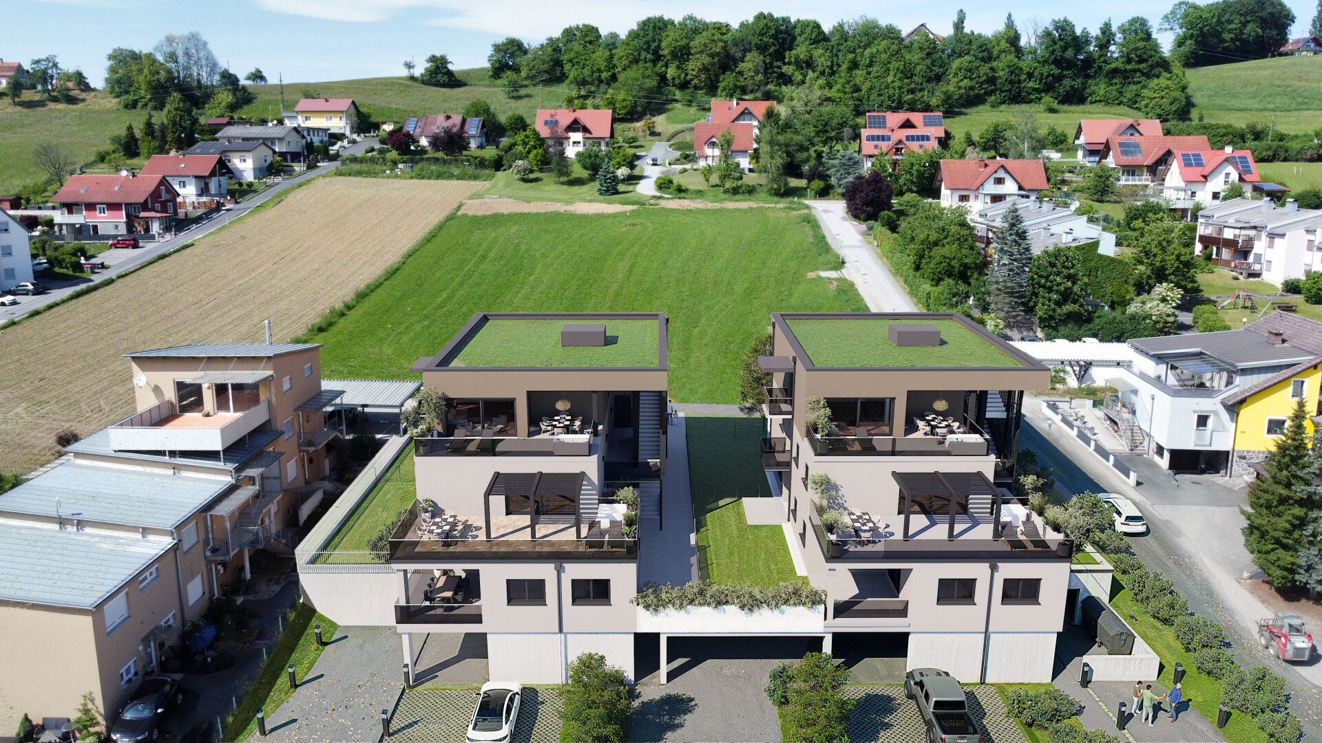 Moderne 1-Zimmer-Wohnung in Gamlitz: Erstbezug mit Terrasse und Garage | Hohe Rendite und Lebensqualität vereint | 6- 8,5%
