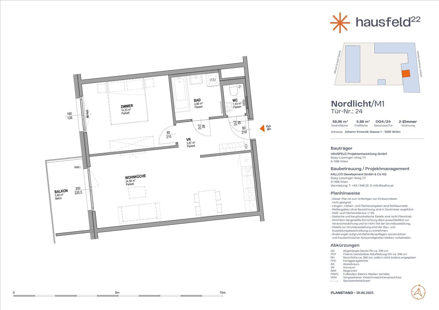 Wohnung – Wien, Oberes Hausfeld, Aspern - Ansicht 2